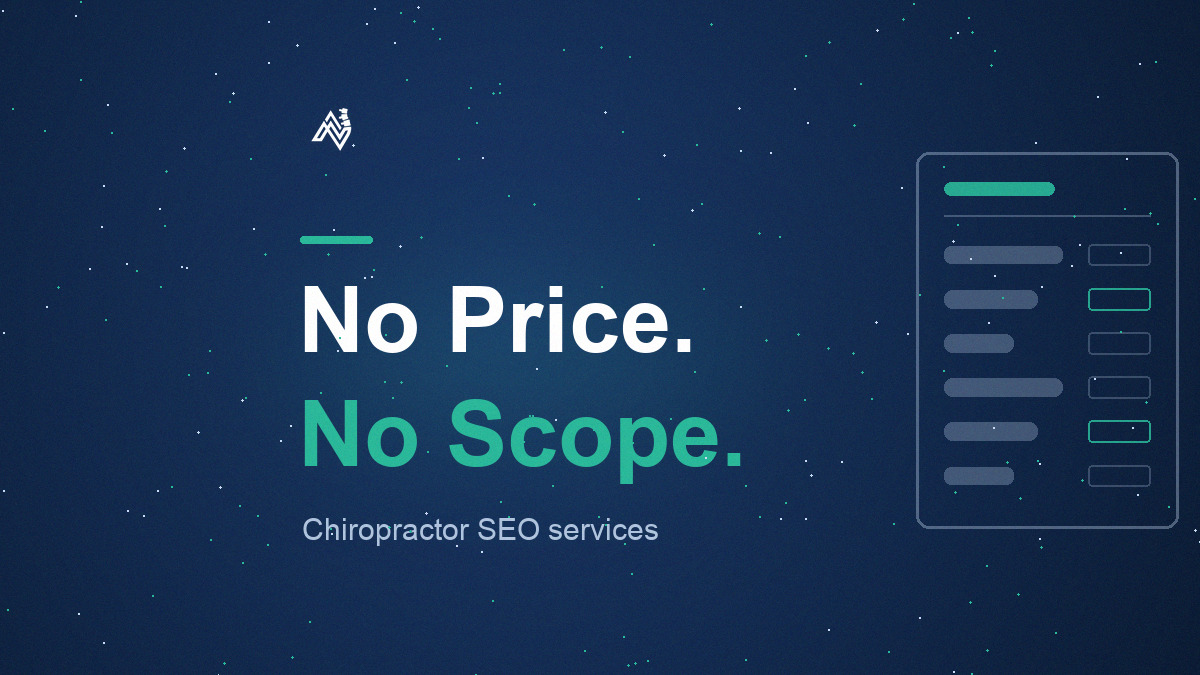 Chiropractor SEO Services: What a Month Should Actually Buy