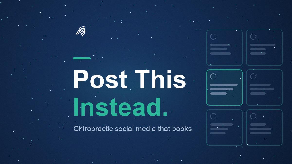 Chiropractic Social Media Post Ideas That Bring Patients In