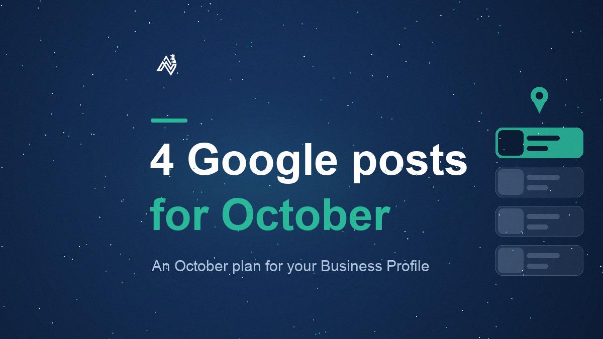 Google Business Profile Posts for Chiropractors: An October Plan