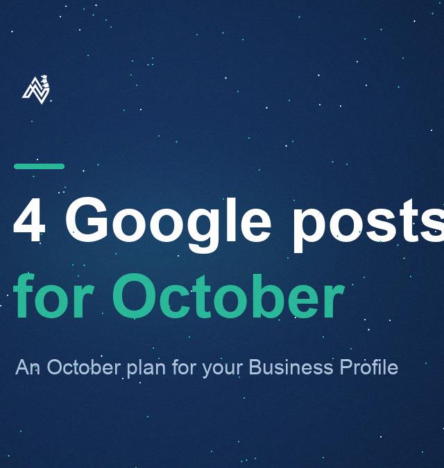 Google Business Profile Posts for Chiropractors: An October Plan